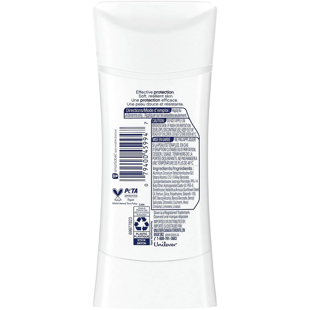 Antisudorifique en bâton pour femmes Beurre de Karité protection 48 h et des aisselles douces et lisses 74 g