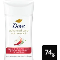 Dove Antiperspirant Deodorant Stick Apple and White Tea Scent antibacterial odour protection 74g