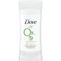 Dove 0% Aluminum Deodorant for smooth underarms Cucumber & Green Tea antibacterial odour protection 74 g
