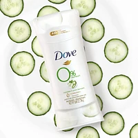 Dove 0% Aluminum Deodorant for smooth underarms Cucumber & Green Tea antibacterial odour protection 74 g
