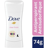 Dove Advanced Care Antiperspirant Stick Clear Finish antibacterial odour protection 74g
