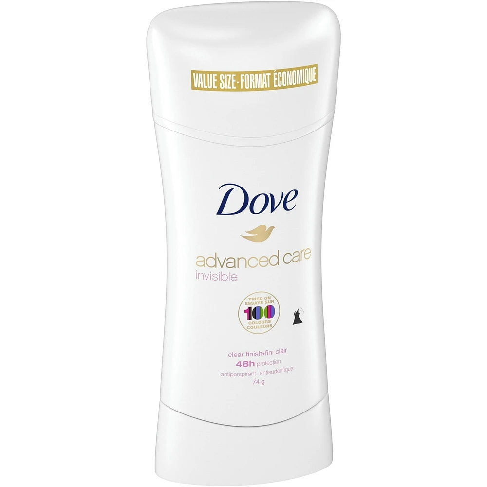Dove Advanced Care Antiperspirant Stick Clear Finish antibacterial odour protection 74g