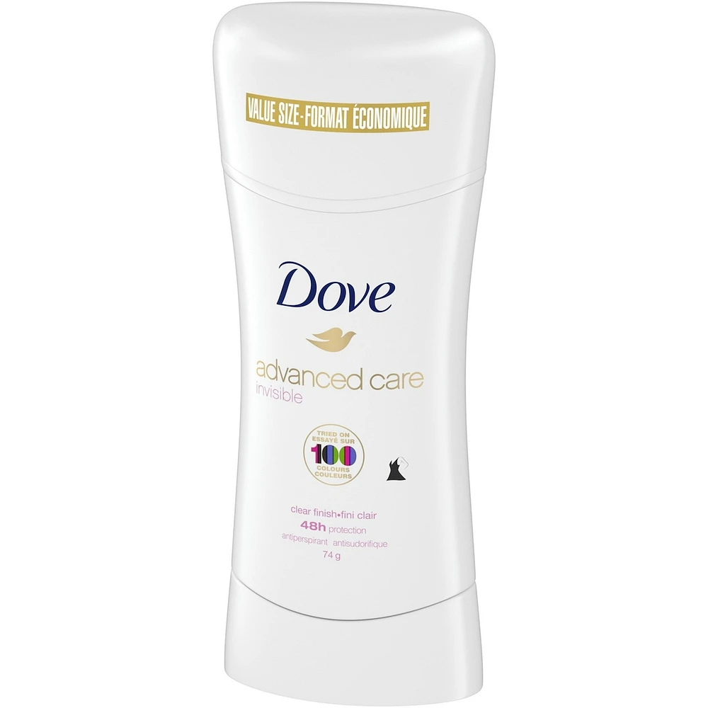 Dove Advanced Care Antiperspirant Stick Clear Finish antibacterial odour protection 74g