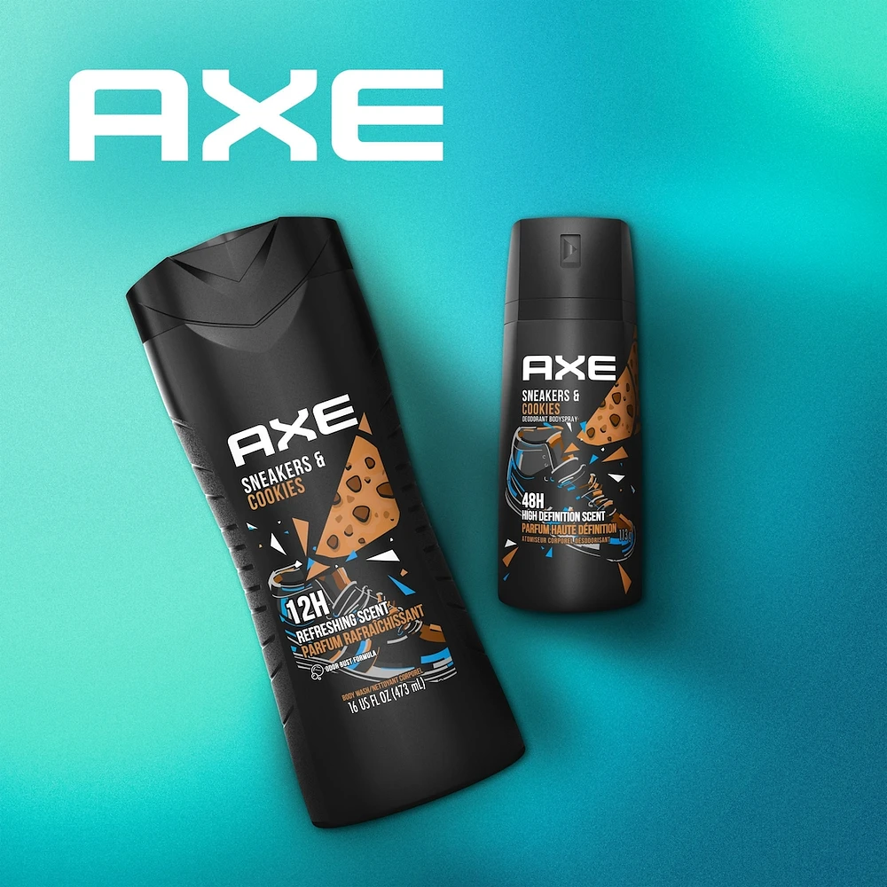 Désodorisant en vaporisateur pour hommes AXE  Sneakers and Cookies protection antibactérienne contre les odeurs 113 g
