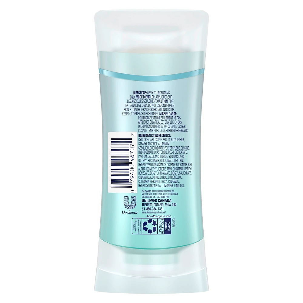 Antisudorifique Degree for Women Cascade pure protection antibactérienne contre les odeurs 74 g
