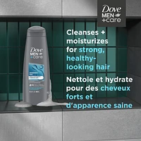 Dove Men+Care 2 in 1 Shampoo and Conditioner with conditioning actives Hydration Fuel fortifies with every wash 355 ml