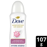 Dove Nourishing Secrets Antiperspirant Dry Spray Lotus Flower Scent antibacterial odour protection 107 g