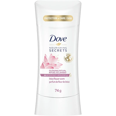 Dove Nourishing Secrets Antiperspirant Lotus Flower Scent antibacterial odour protection 74 g