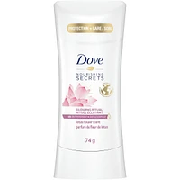 Dove Nourishing Secrets Antiperspirant Lotus Flower Scent antibacterial odour protection 74 g