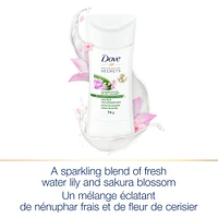 Antisudorifique en bâton pour femmes pour 48 h de protection contre la transpiration et des aisselles douces et confortables Dove Nourishing Secrets Nénuphar et Fleur de Cerisier sans crauté 74 g