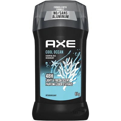 AXE  Deodorant Stick Long lasting odour protection with 48 hour light & refreshing scent Cool Ocean deodorant for men formulated without aluminum 85 g