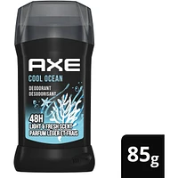 Désodorisant en bâton protection longue durée contre les odeurs avec 48 h de parfum léger et frais AXE  Cool Ocean formulé sans aluminium 85 g