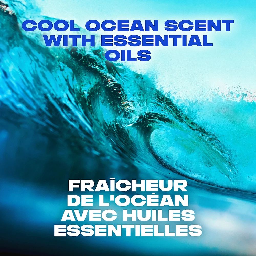 Désodorisant en bâton protection longue durée contre les odeurs avec 48 h de parfum léger et frais AXE  Cool Ocean formulé sans aluminium 85 g