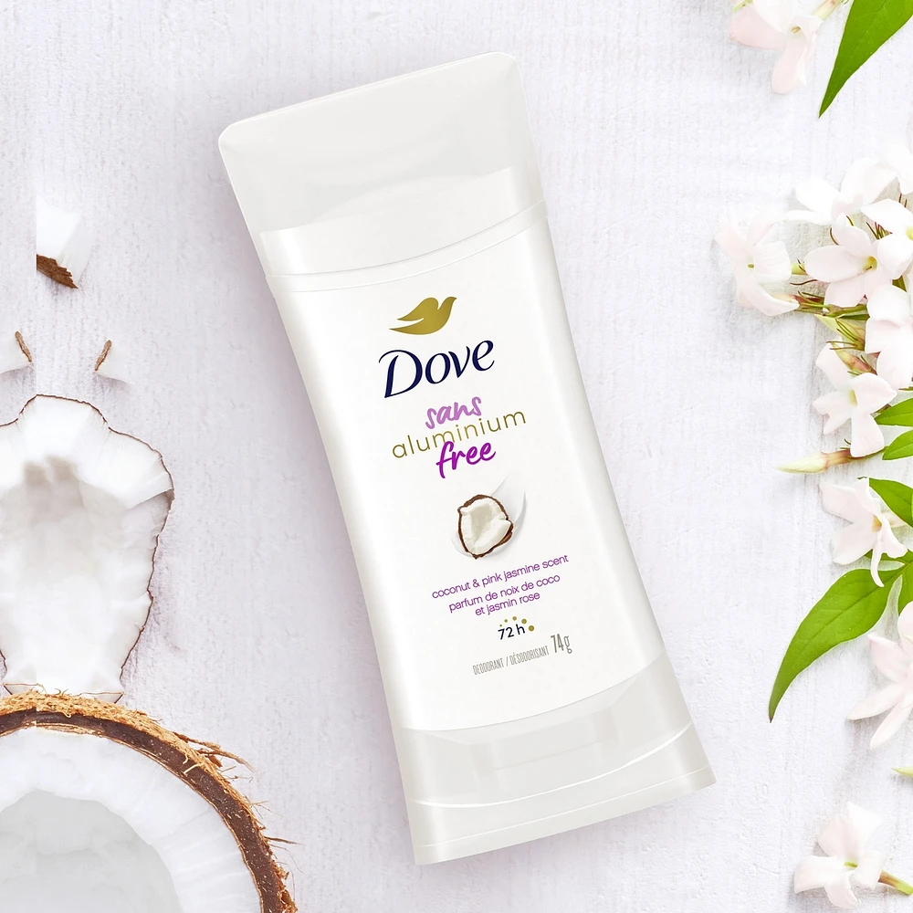 Désodorisant en Bâton pour 48 h de protection contre les odeurs Dove 0 % Aluminium Parfum de Lavande et Vanille désodorisant sans aluminium pour des aisselles lisses