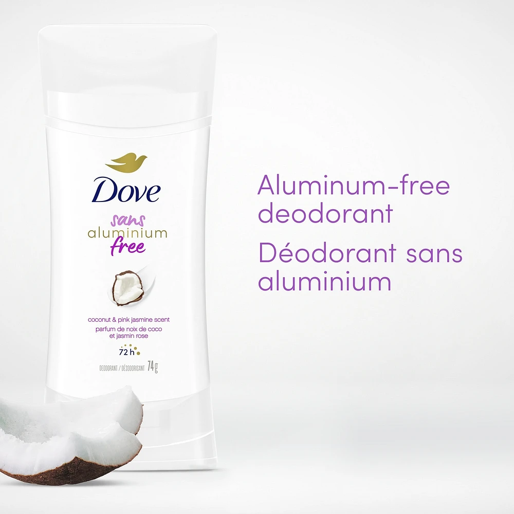 Désodorisant en Bâton pour 48 h de protection contre les odeurs Dove 0 % Aluminium Parfum de Lavande et Vanille désodorisant sans aluminium pour des aisselles lisses