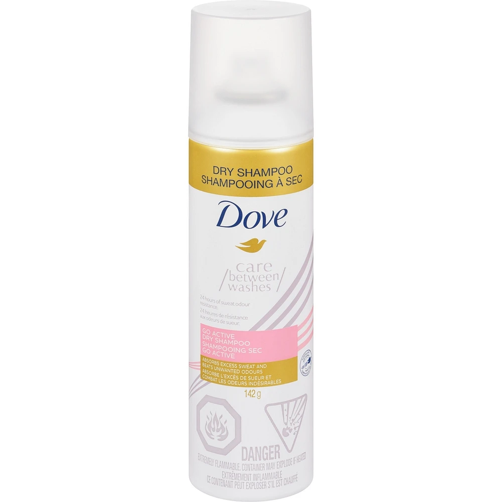 Dove Care Between Washes Dry Shampoo for oily hair Go Active 24 hours of sweat and odour resistance 142 g