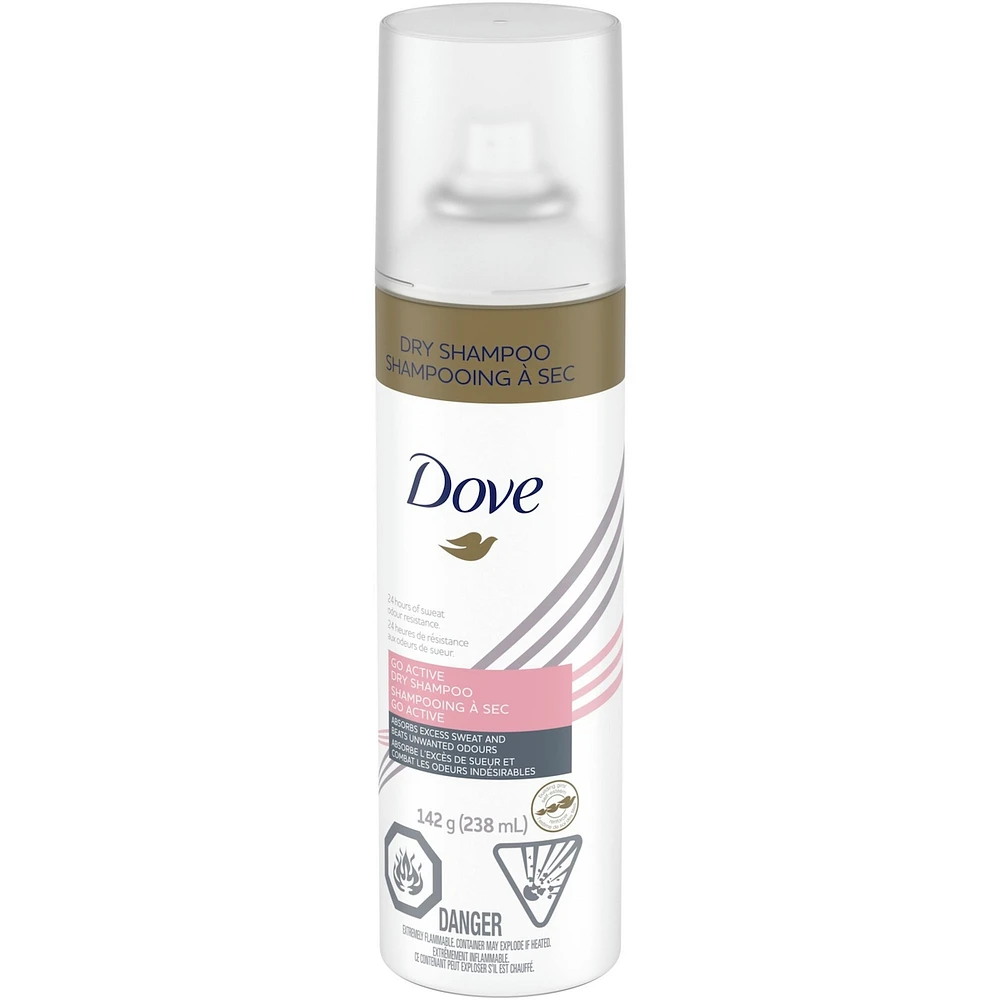 Dove Care Between Washes Dry Shampoo for oily hair Go Active 24 hours of sweat and odour resistance 142 g