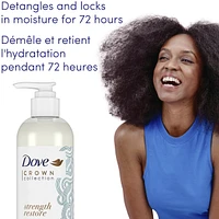 CROWN Collection Strength Restore Leave-in Conditioner for coily and curly hair with Vitamin B3 and Jojoba Oil