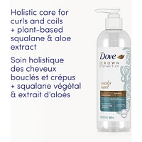 CROWN Collection Scalp Care Sulfate-Free Shampoo for coily and curly hair with plant-based squalane and aloe extract