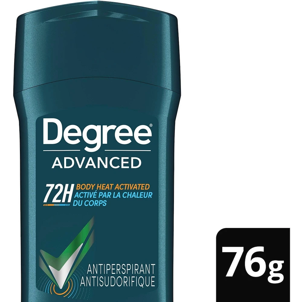 Antisudorifique en bâton pour une protection de 48 h contre les odeurs Degree Men Workout Endure protection antibactérienne contre les odeurs 76 g