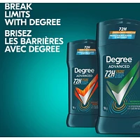 Antisudorifique en bâton pour une protection de 48 h contre les odeurs Degree Men Workout Endure protection antibactérienne contre les odeurs 76 g