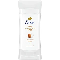 Désodorisant en Bâton pour 48 h de protection contre les odeurs Dove 0 % Aluminium Beurre de karité désodorisant sans aluminium pour des aisselles lisses 74 g