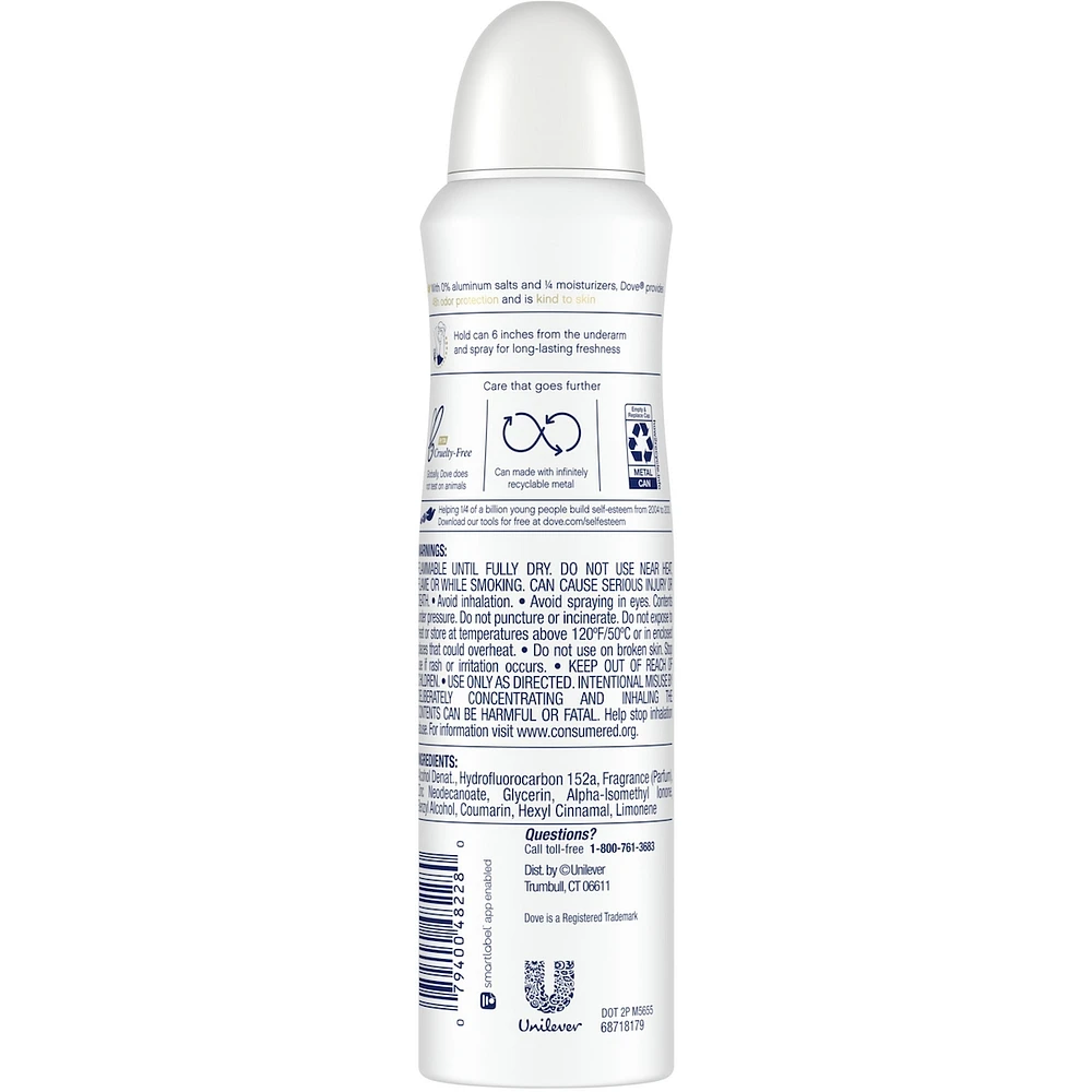 0% Aluminum Deodorant Spray For 48 Hour Protection Cucumber & Green Tea Aluminum Free Women's Deodorant 113 g