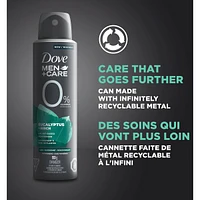 Dove Men+Care  Deodorant Spray aluminum free deodorant for men Eucalyptus & Birch naturally derived plant-based moisturizer 113 g