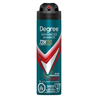 Antisudorifique en Vaporisateur à Sec pour 72 h de protection contre les odeurs et la transpiration Degree Men Advanced Sans Arrêt avec technologie MotionSense®
