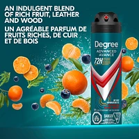 Antisudorifique en Vaporisateur à Sec pour 72 h de protection contre les odeurs et la transpiration Degree Men Advanced Sans Arrêt avec technologie MotionSense®