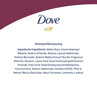 Dove Hair Therapy Shampoo for fine, thin hair Strength & Fullness Boost 0% sulfates shampoo for 2X visibly fuller, thicker hair 400 ml