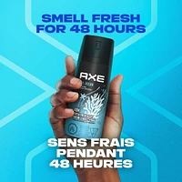 AXE  Deodorant Body Spray Long lasting odour protection with 48 hour light & refreshing scent Cool Ocean men’s deodorant formulated without aluminum 113 g