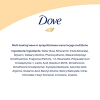 Dove Hair Therapy 7-in-1 Miracle Mist Leave-In Multitasking Hair Spray for visibly damaged hair + Vitamin C & Amino Serum to strengthen and nourish hair 221 ml