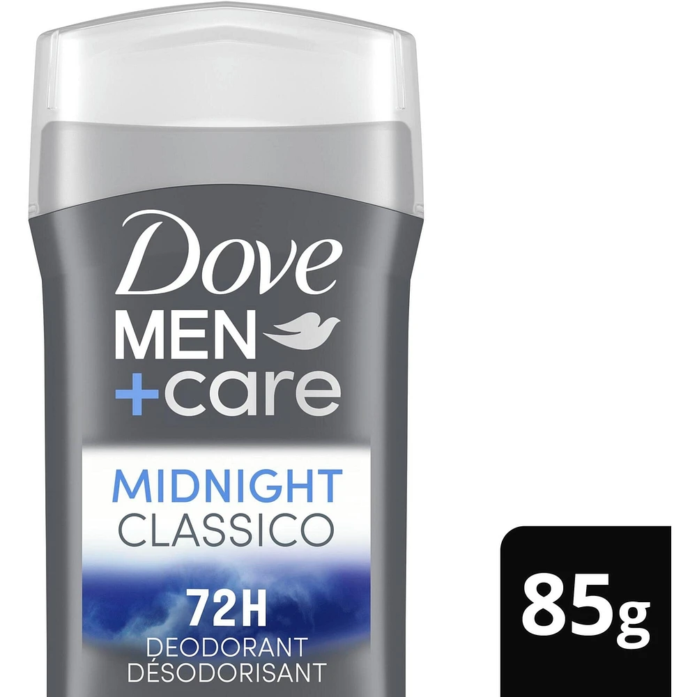 Désodorisant en Bâton formule sans aluminium pour 72 h de protection anti-odeurs Dove Men+Care  Midnight Classico avec huiles essentielles et ¼ de crème hydratante 85 g