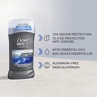 Dove Men+Care  Deodorant Stick aluminum-free deodorant formula for 72H odour protection Midnight Classico with essential oils & ¼ moisturizing cream 85 g
