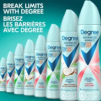 Antisudorifique en Vaporisateur à Sec pour femmes avec 72 h de protection contre les odeurs et la transpiration Degree Advanced Sans Arrêt avec technologie MotionSense®