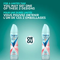 Antisudorifique en Vaporisateur à Sec pour femmes avec 72 h de protection contre les odeurs et la transpiration Degree Advanced Sans Arrêt avec technologie MotionSense®