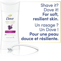 Antisudorifique en Bâton pour 48 h de protection contre la transpiration et les odeurs Dove Advanced Care Baie d'Açaï et Fleur de Lotus formule non irritante sans alcool éthanol