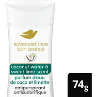 Advanced Care Antiperspirant 48H Sweat and Odour Protection Coconut Water & Sweet Lime Scent with Pro-Ceramide Technology