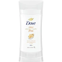 0% Aluminum Oat Milk & Vanilla Scent 48h Aluminum-Free Deodorant for Women with 1/4 Moisturizers for Soft, Smooth Underarms
