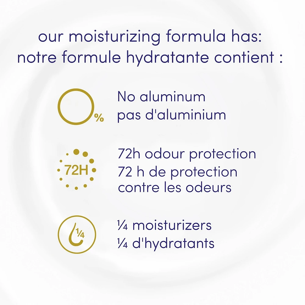 0% Aluminum Oat Milk & Vanilla Scent 48h Aluminum-Free Deodorant for Women with 1/4 Moisturizers for Soft, Smooth Underarms
