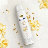 0% Aluminum Oat Milk & Vanilla Scent 48h Aluminum-Free Deodorant Dry Spray for Women with 1/4 Moisturizers for Soft, Smooth Underarms