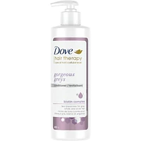Hair Therapy Gorgeous Greys For Grey, White & Silver Coloured Hair Purple Conditioner Ultra-Light Sulfate Free Conditioner for Volume and Radiant Shine, Made With Biotin Complex
