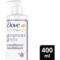 Hair Therapy Gorgeous Greys For Grey, White & Silver Coloured Hair Purple Conditioner Ultra-Light Sulfate Free Conditioner for Volume and Radiant Shine, Made With Biotin Complex