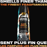 Fine Fragrance Collection Premium Body Spray for Men Black Vanilla deodorant with 72H odour protection and freshness infused with vanilla, orange and sandalwood essential oils