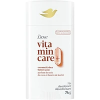 Vitamin Care+ Deodorant Stick Aluminum-Free Deodorant for Women Coconut & Shea Butter Scent 72H Breathable Odour Protection with Vitamin B3+E