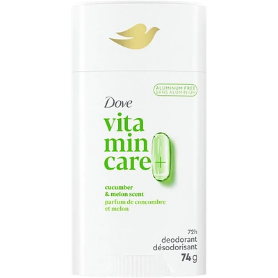 Vitamin Care+ Aluminum-Free Deodorant Cucumber & Melon Scent 72h Breathable Odour Protection with Vitamin B3+E
