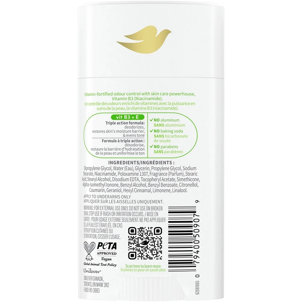 Vitamin Care+ Aluminum-Free Deodorant Cucumber & Melon Scent 72h Breathable Odour Protection with Vitamin B3+E