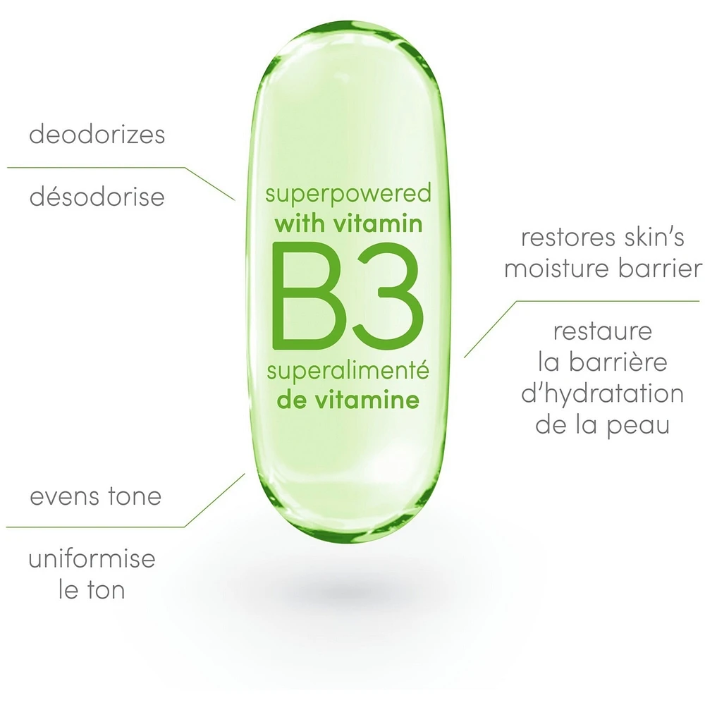 Vitamin Care+ Aluminum-Free Deodorant Cucumber & Melon Scent 72h Breathable Odour Protection with Vitamin B3+E