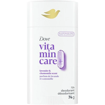 Vitamin Care+ Aluminum-Free Deodorant Lavender & Chamomile Scent 72h Breathable Odour Protection with Vitamin B3+E